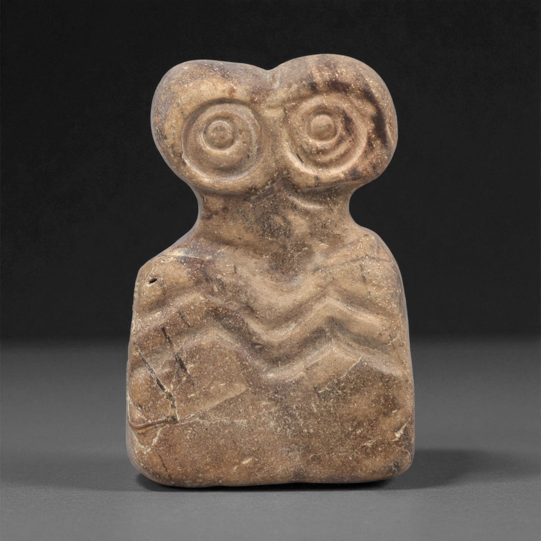 An Ancient Near Eastern Stone Eye Idol, 4th-3rd Millennium BCE, 51AC (1 of 2)