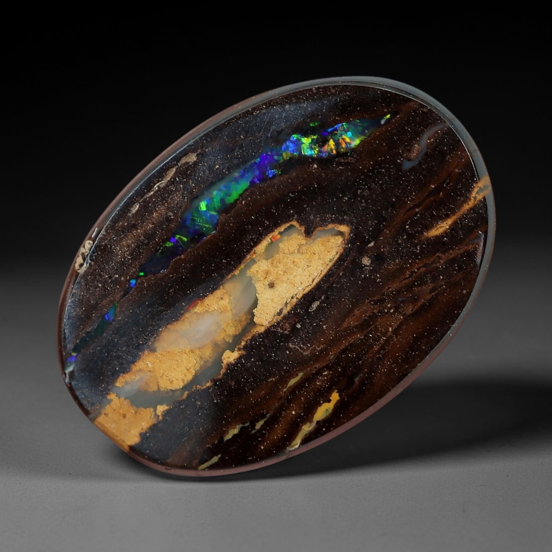 3.07 Carats Koroit Yowah Opal Cabochon - Natural Australian Single Stone, 76XL (1 of 2)