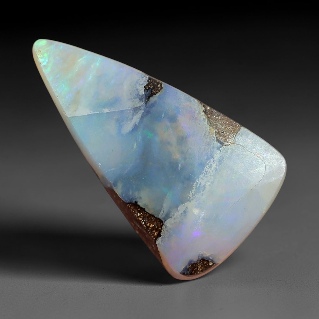 2.15ct Boulder Opal Cabochon - Soft Pastel Play-of-Color Specimen, 60XM (1 of 2)