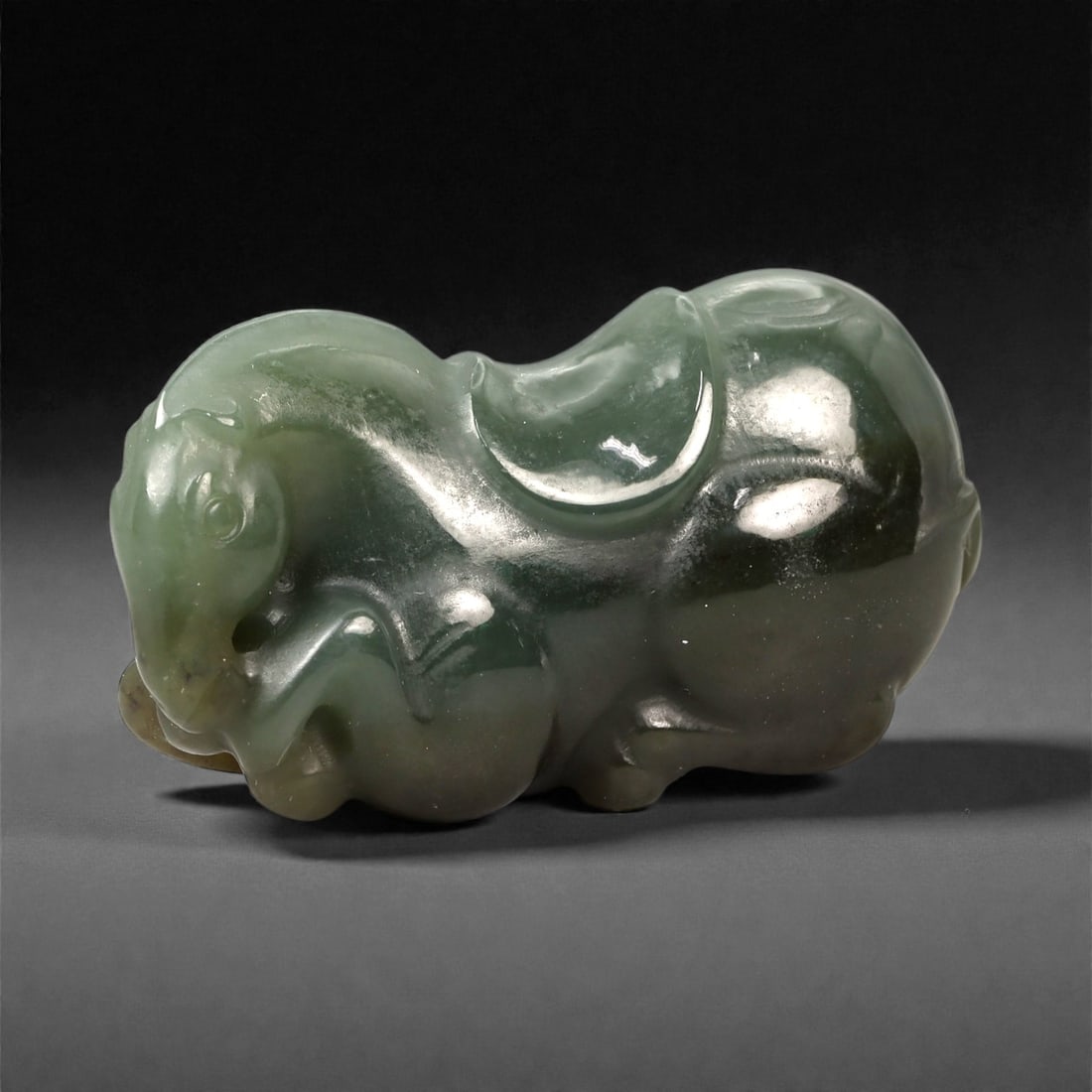 Chinese Jade Pixiu Beast - Carved Animal Figurine 4.5cm, 93ZC (1 of 3)