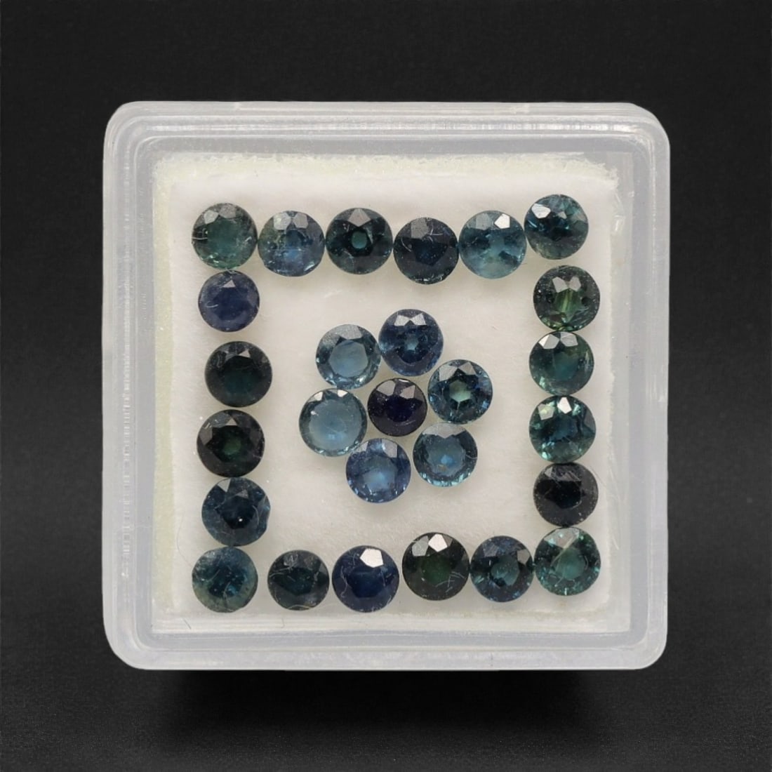 5.50 Carats Parti-Colored Australian Sapphire Parcel - Natural Loose Gemstones, 46DB: This curated parcel of Australian parti sapphires dazzles with a dynamic interplay of deep blue, teal, and rich green hues, each stone exhibiting the distinctive color zoning that makes Australian sap