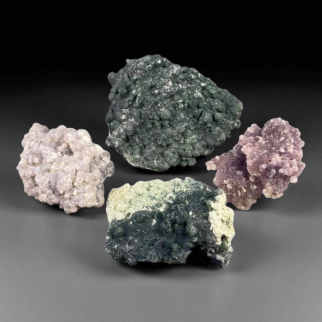A Group of Four Grape Agate Specimens, 80EC (1 of 1)