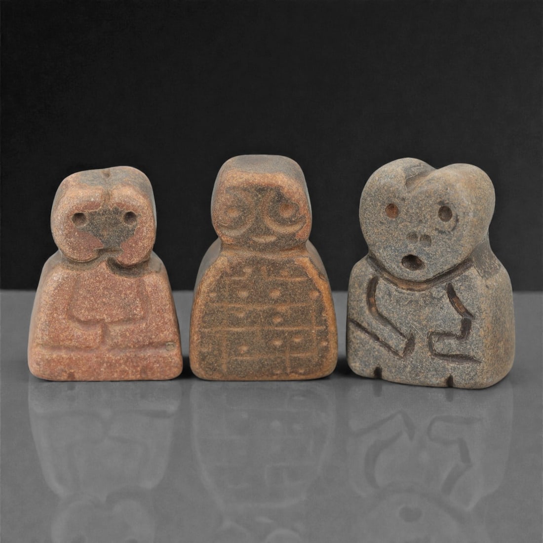 A Group of Three Ancient Near Eastern Stone Idols, 3rd-2nd Millennium BCE, 36FN (1 of 1)