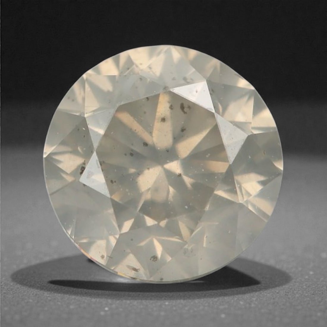 0.38 Carats Fancy Round Diamond - Natural African Stone, 4.4mm, 64A: Africa is renowned as a premier source for natural fancy colored diamonds, celebrated for producing stones with rich, earthy saturation and exceptional light performance. This fancy diamond exemplifie
