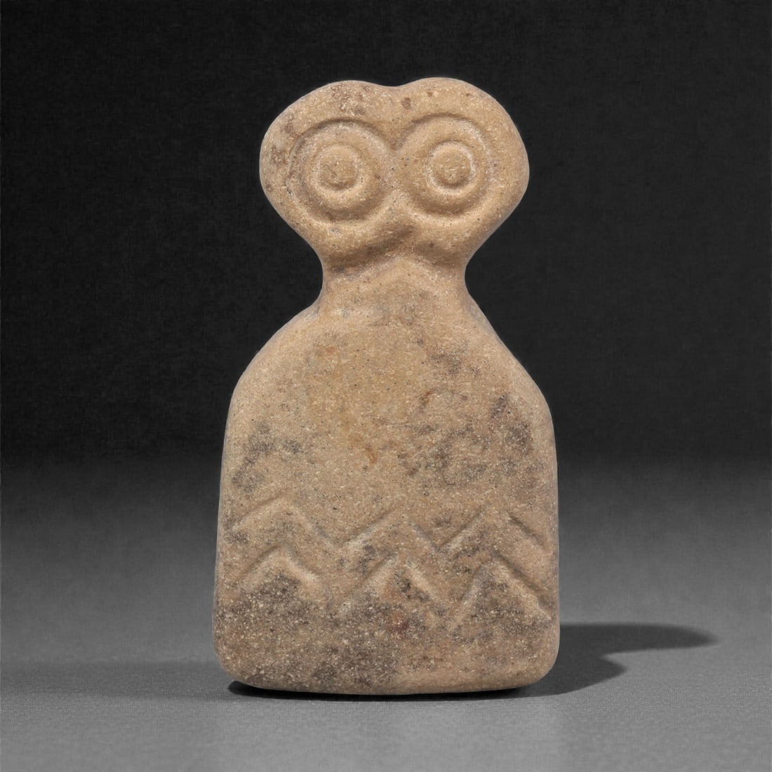 An Ancient Near Eastern Stone Eye Idol, 4th-3rd Millennium BCE, 21AC (1 of 2)