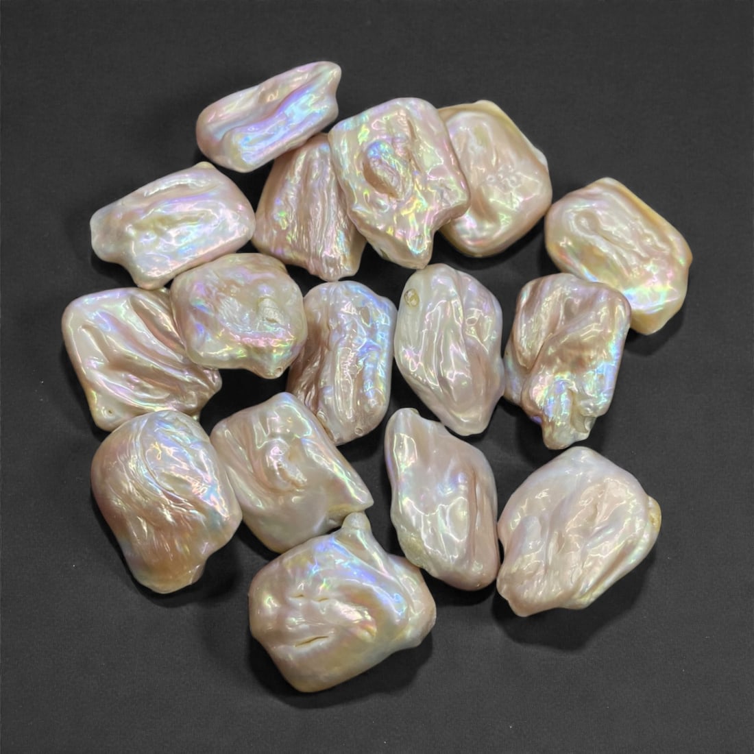 A Lot of 16 Natural Keshi Pearls, Mid-20th Century, 84g, 39AA (1 of 1)