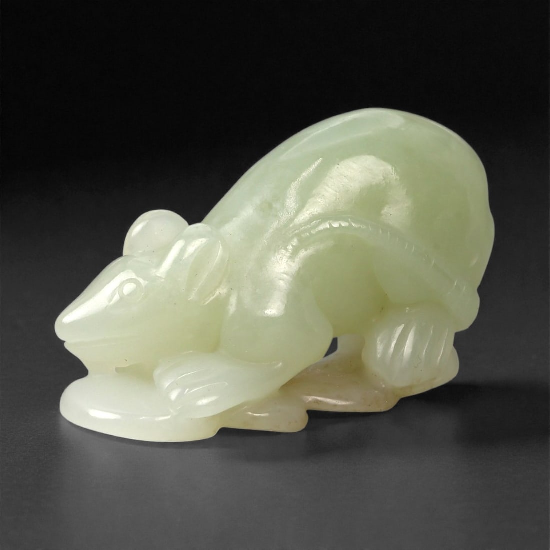 Chinese Jade Rodent Figurine - Carved Animal Sculpture 4.2cm, 94ZC (1 of 3)