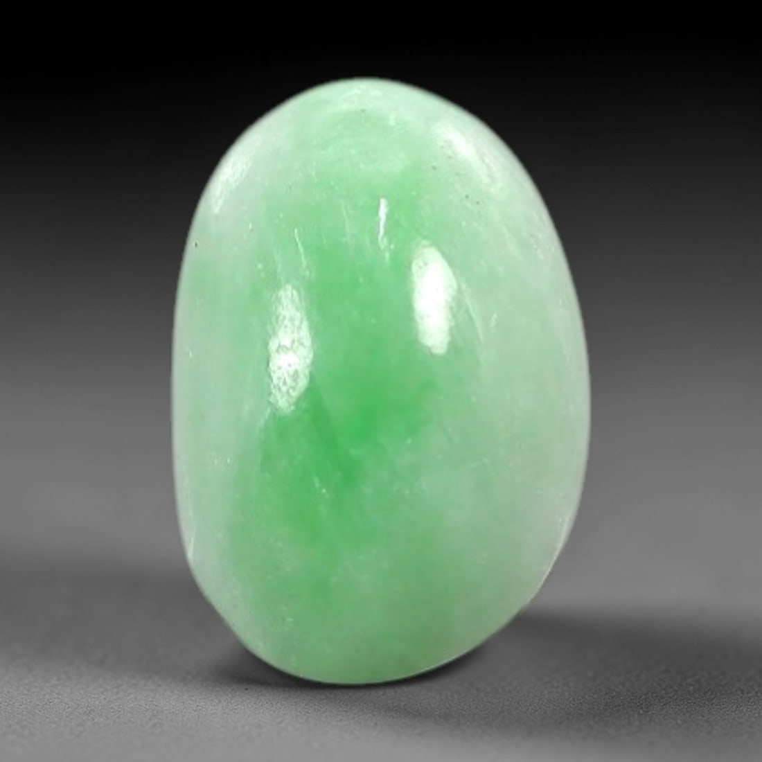 1.78 Carats Vivid Spring Green Burmese Jadeite Jade Cabochon - Natural Loose Gemstone, 32AC (1 of 1)