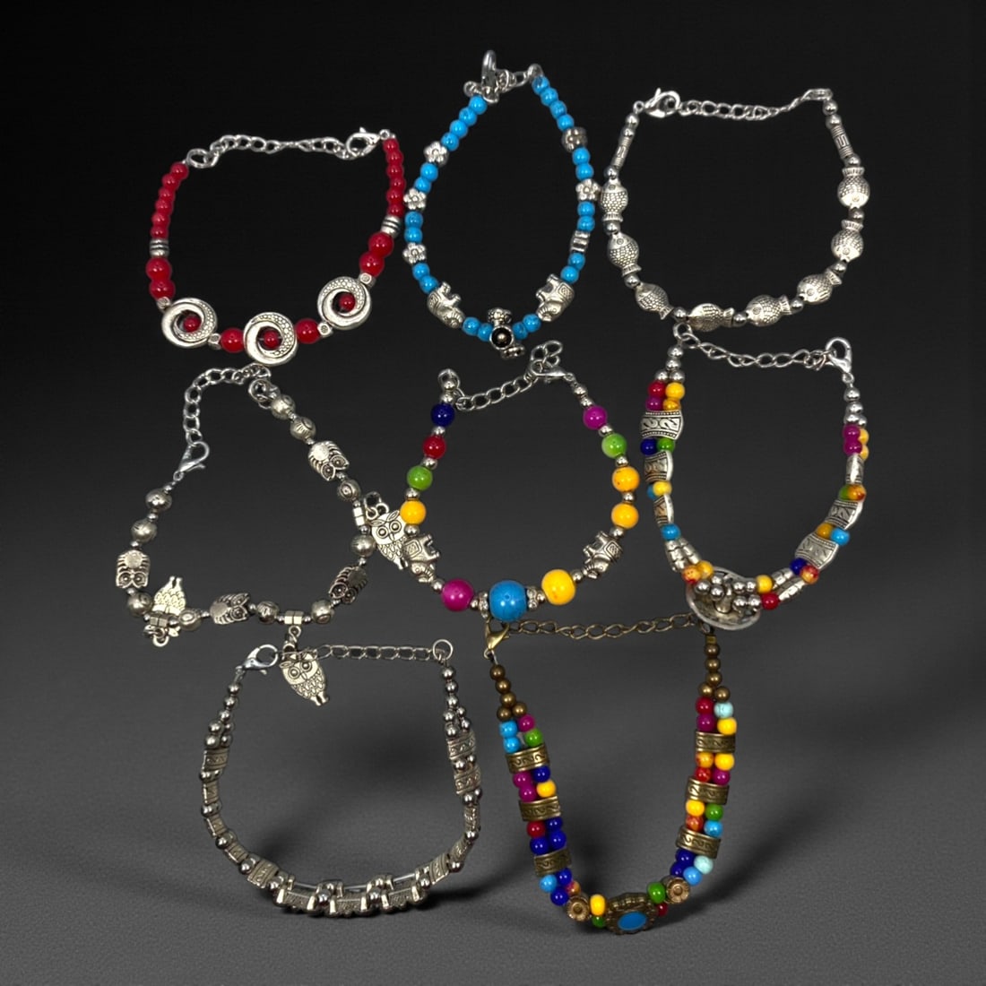 A Group of Eight Beaded Bracelets, Late 20th-Early 21st Century, 41ZG (1 of 1)