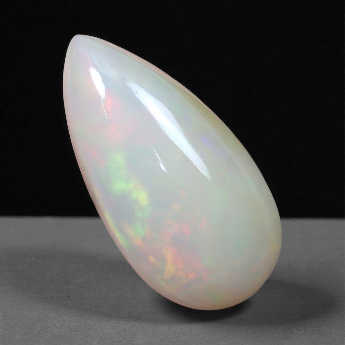 4.83 Carats Teardrop Cabochon Opal - Natural Ethiopian Stone 18x9x6.4mm, 18XH (1 of 2)