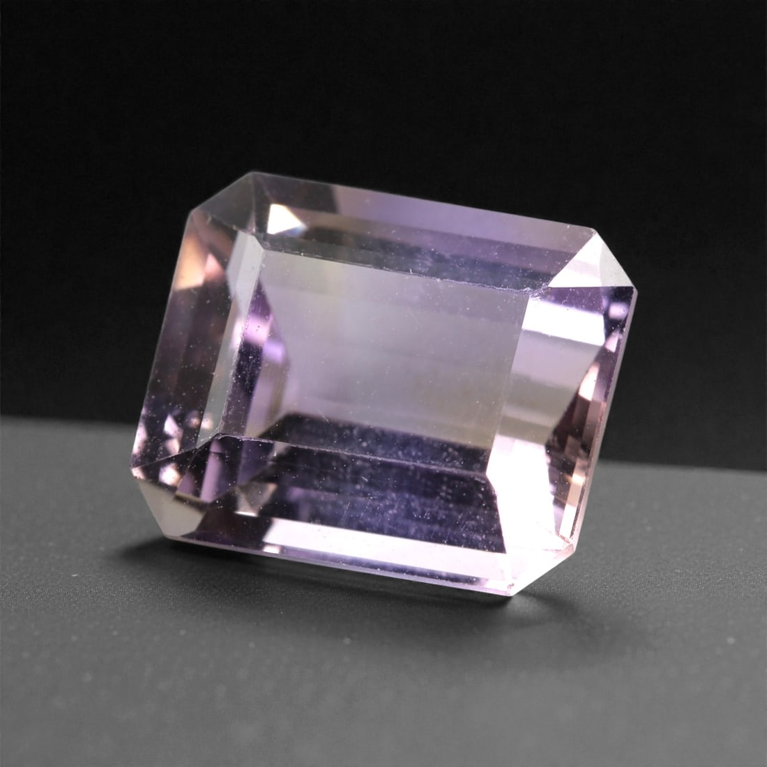 5.92 Carats Lavender Gold Bolivian Ametrine Emerald Cut - 12 x 10 x 6 mm, 61XK (1 of 1)