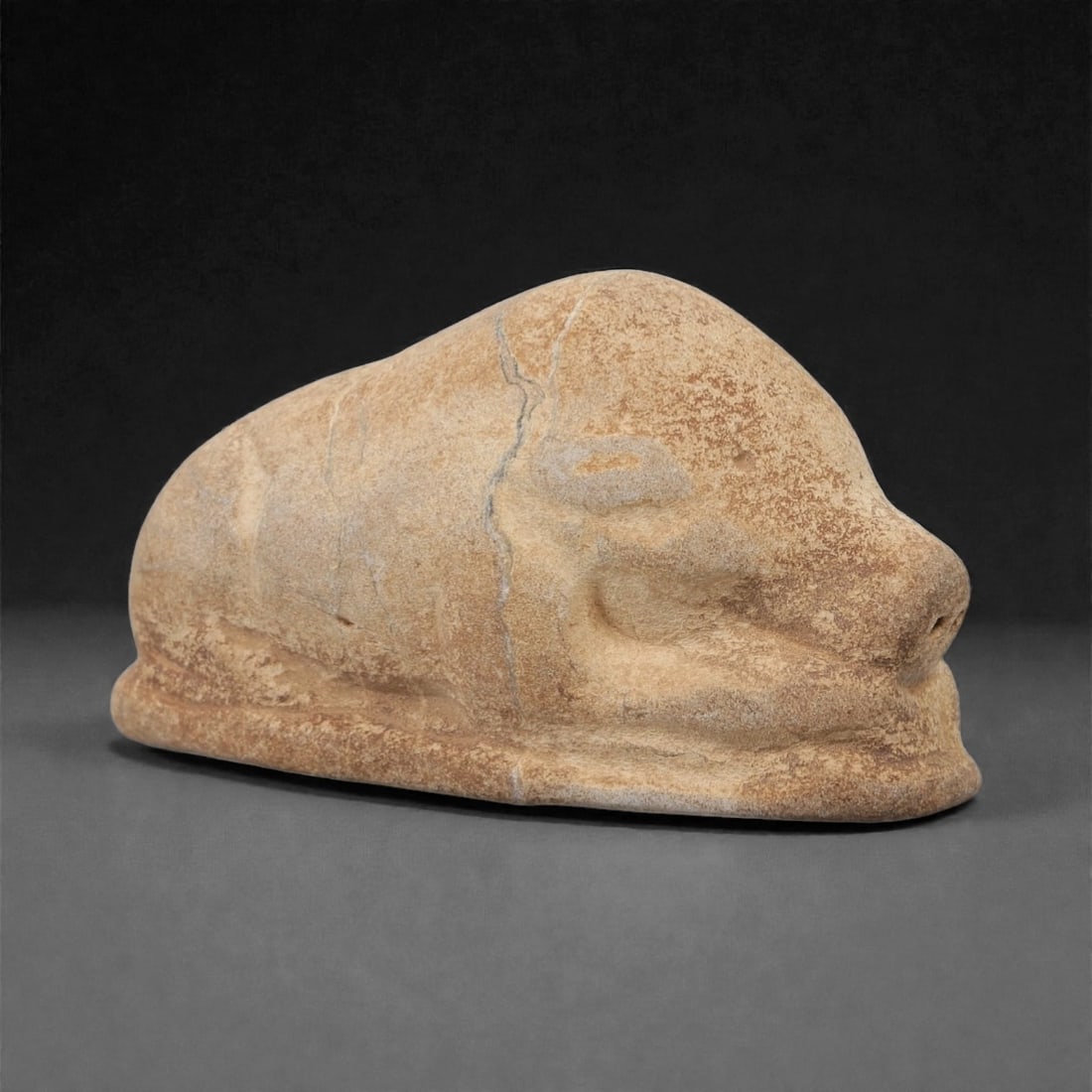 A Near Eastern Stone Boar Effigy, 3rd-2nd Millennium BCE, 99FL (1 of 2)