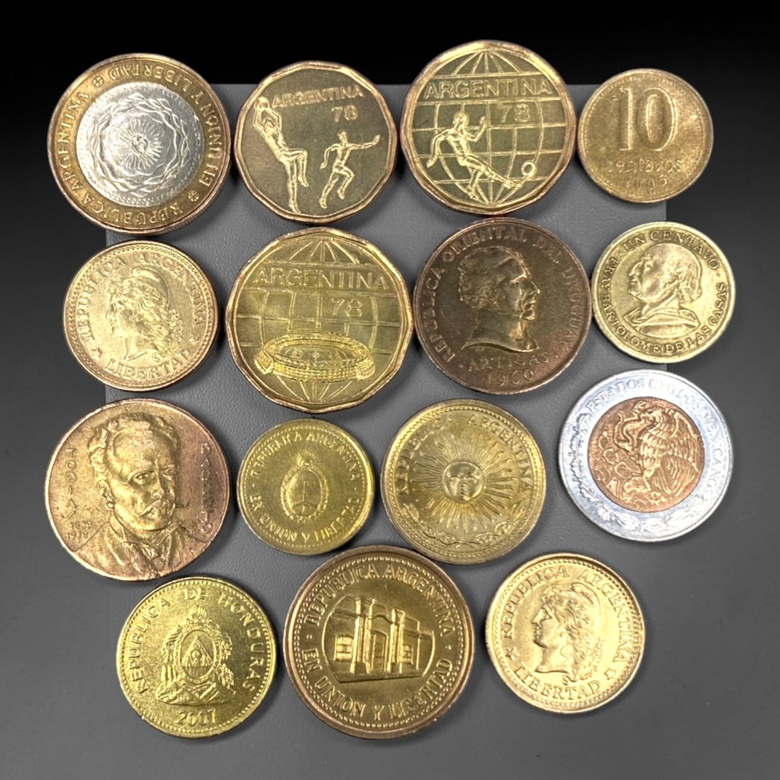 LATIN AMERICA: National Identity & Sporting Legacy - 15-Piece Coins Set, 1939-2015, 18-25mm, 9ZJ (1 of 2)