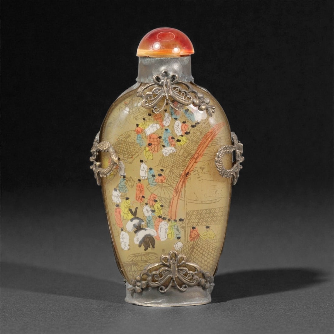 A Chinese Inside-Painted Glass Snuff Bottle, 20th Century, 10YC (1 of 3)
