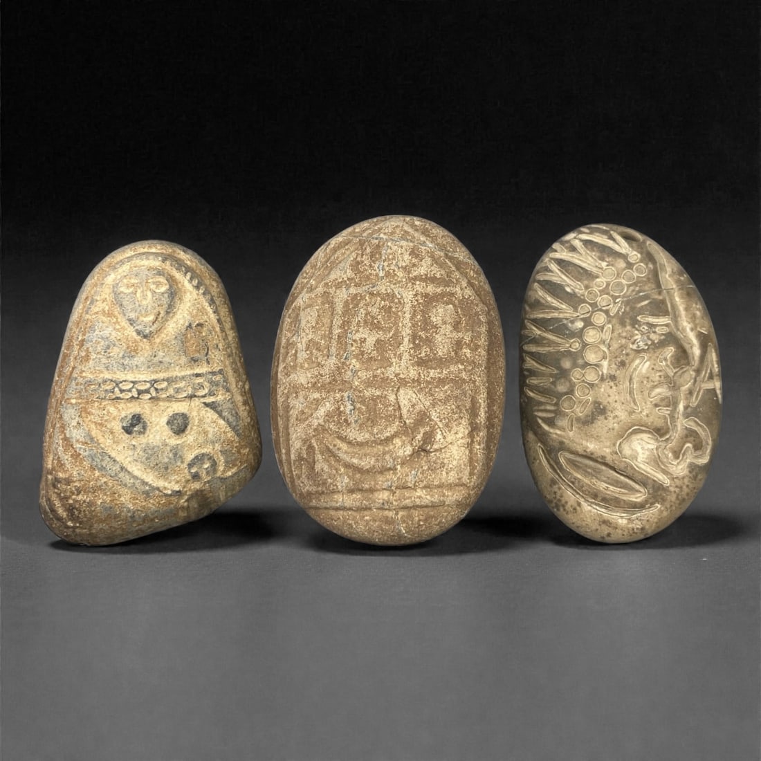 A Group of Three Christian Period Stone Carving Reliefs, 4th-7th Century, 64FM (1 of 1)