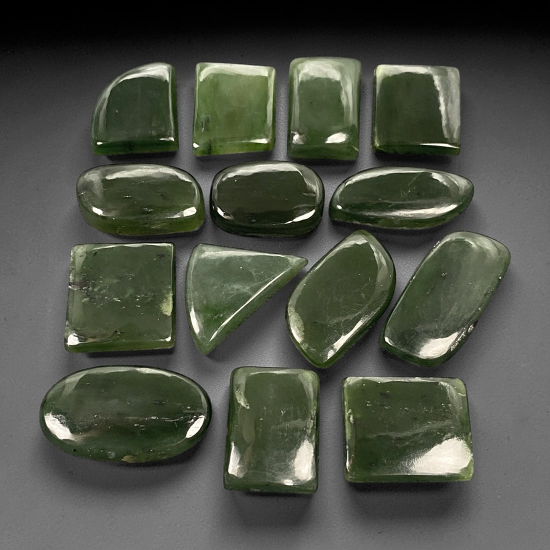 522.00 Carats Deep Green Aventurine Cabochon Parcel - Natural Brazilian Stones 2.7-3.5cm, 67ZJ (1 of 1)