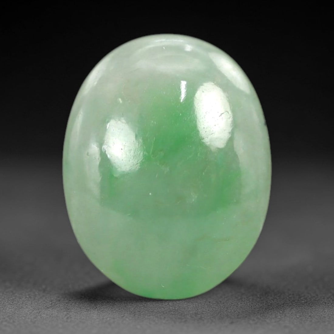 6.04 Carats Apple Green Jadeite Cabochon - Natural Burmese Stone, 5AC (1 of 1)