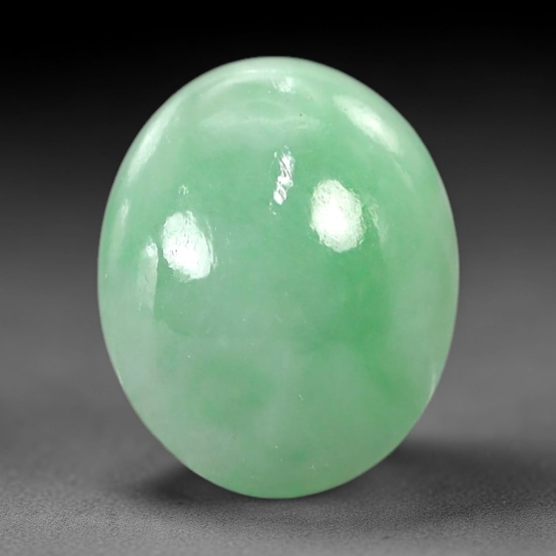 5.18 Carats Apple Green Jadeite Cabochon - Natural Burmese Stone, 69AB (1 of 1)