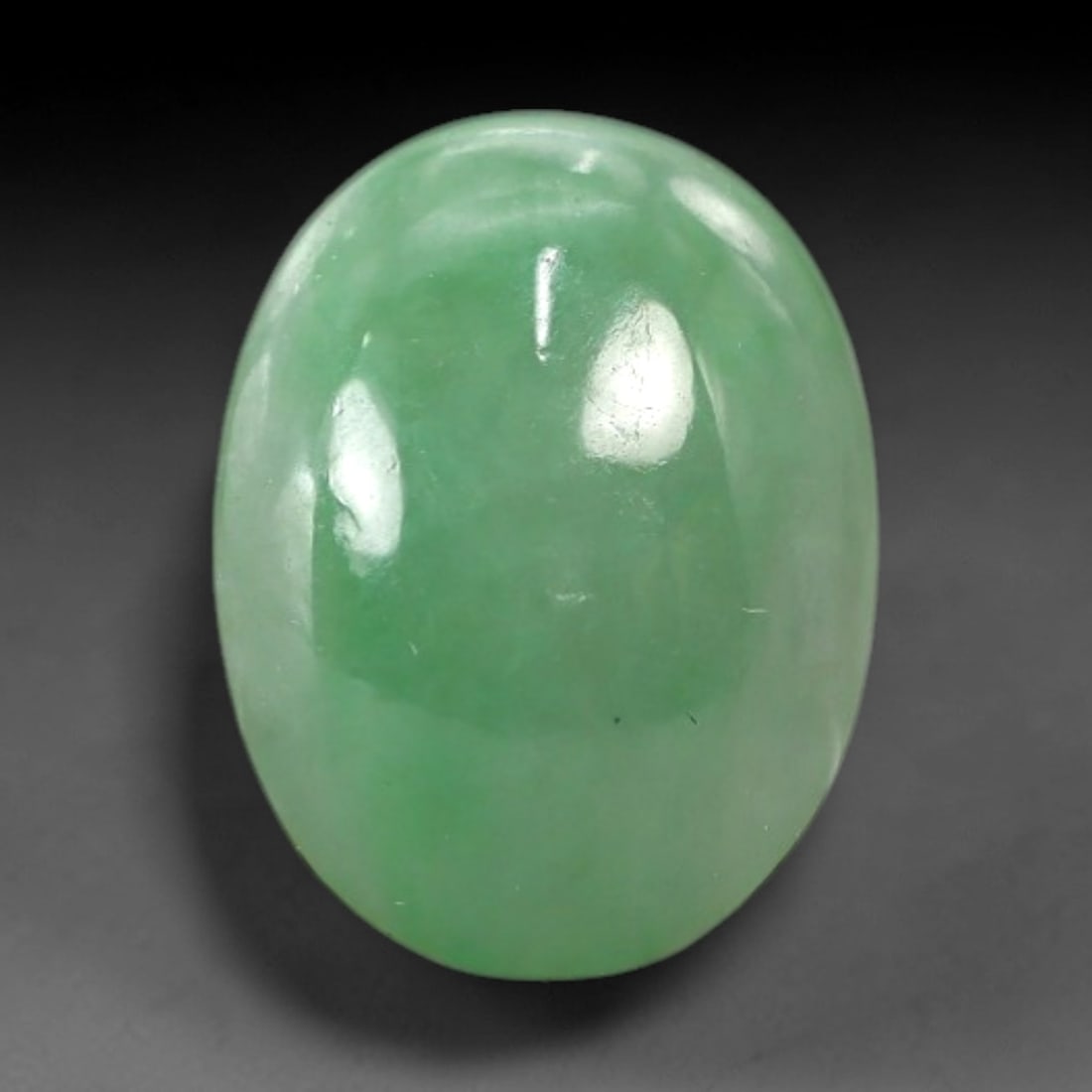 3.31 Carats Apple Green Jadeite Cabochon - Natural Burmese Stone, 86AB (1 of 1)
