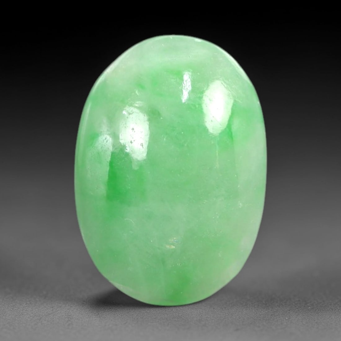 4.42 Carats Apple Green Jadeite Cabochon - Natural Burmese Stone, 6AC (1 of 1)