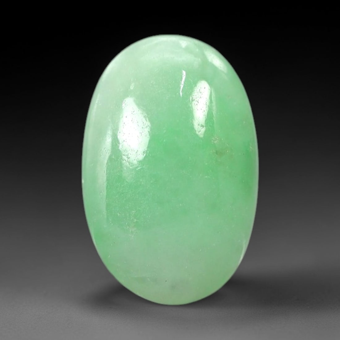 4.85 Carats Apple Green Jadeite Cabochon - Natural Burmese Stone, 97AB (1 of 1)