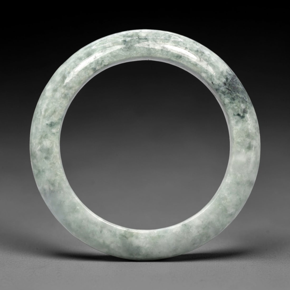 A Burmese Jadeite Jade Bangle, 20th Century, 9FS (1 of 2)