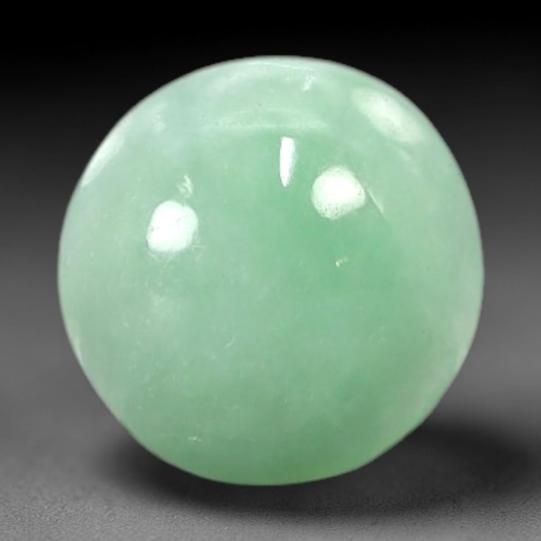 1.80 Carats Soft Mint Green Burmese Jadeite Jade Cabochon - Natural Loose Gemstone, 33AC (1 of 1)