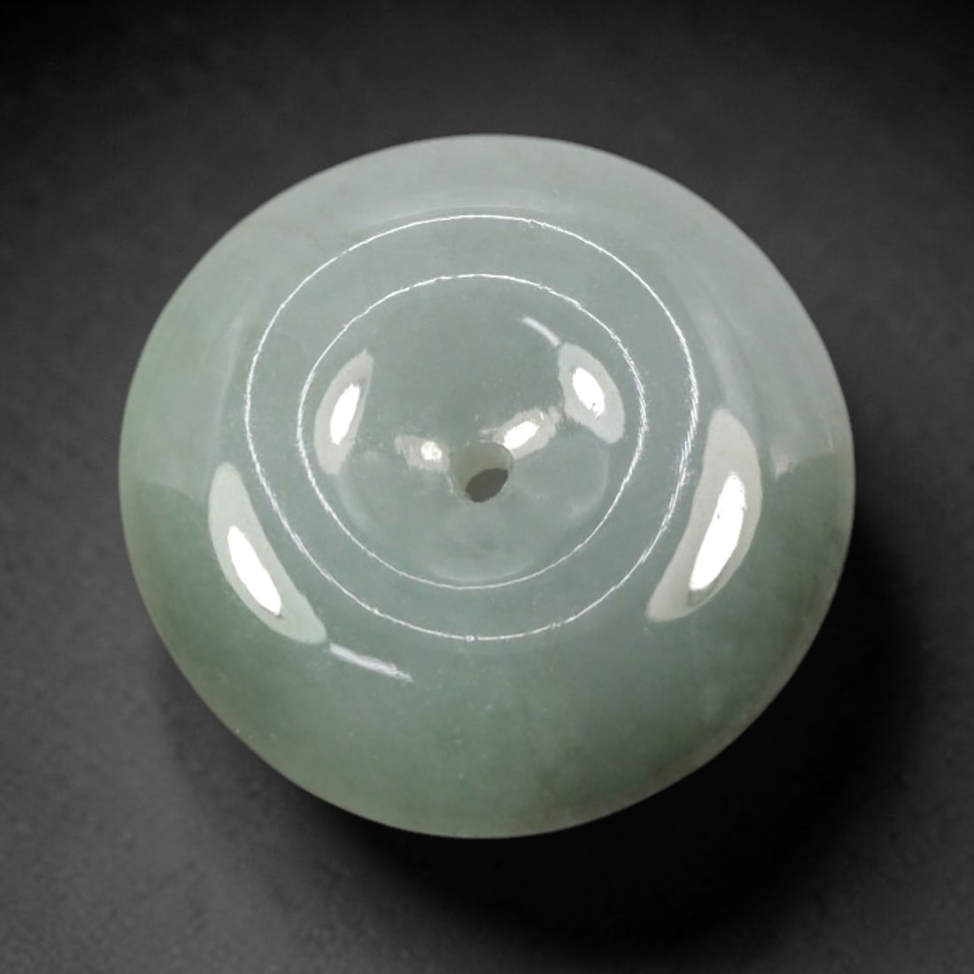 A Chinese Jadeite Jade Bead, 20th Century, 27XN (1 of 2)