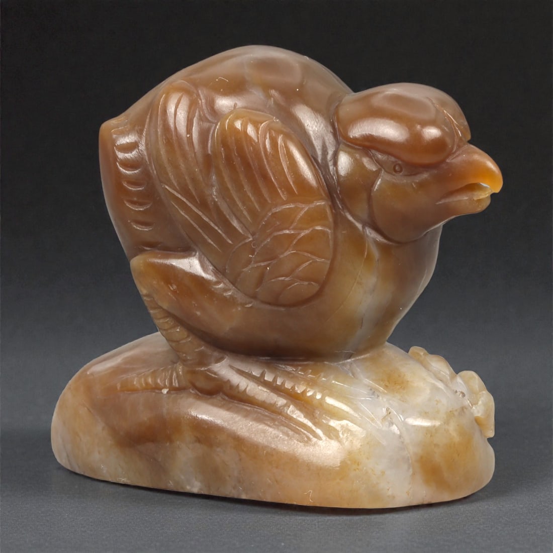A Chinese Jade Bird Sculpture, 20th Century, 33YA (1 of 3)