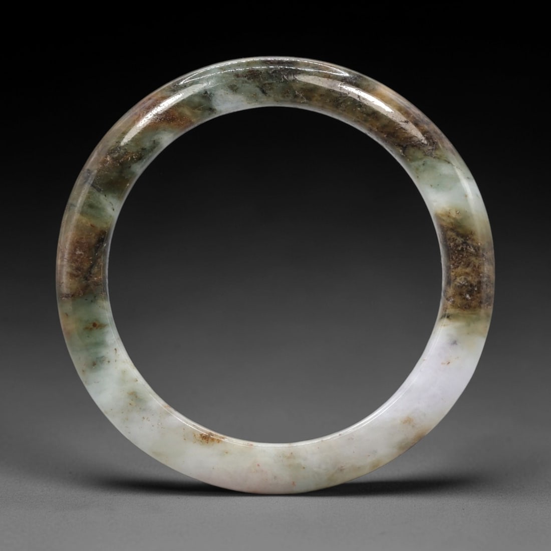A Chinese Jadeite Jade Bangle Bracelet, 20th Century, 74ZK (1 of 2)