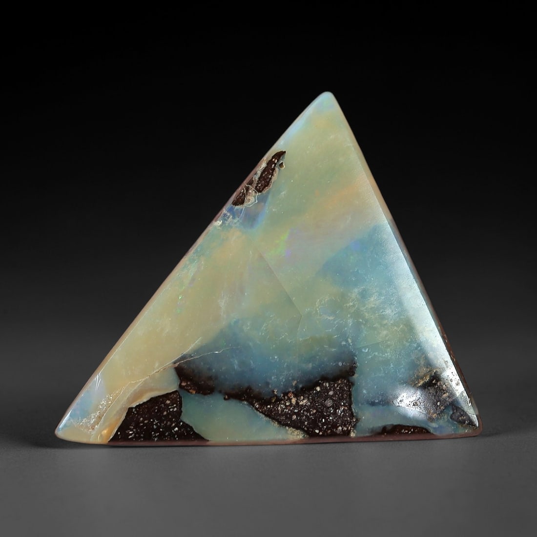 3.66 Carats Cream-Blue Boulder Opal - Natural Australian Stone, 48XM (1 of 2)