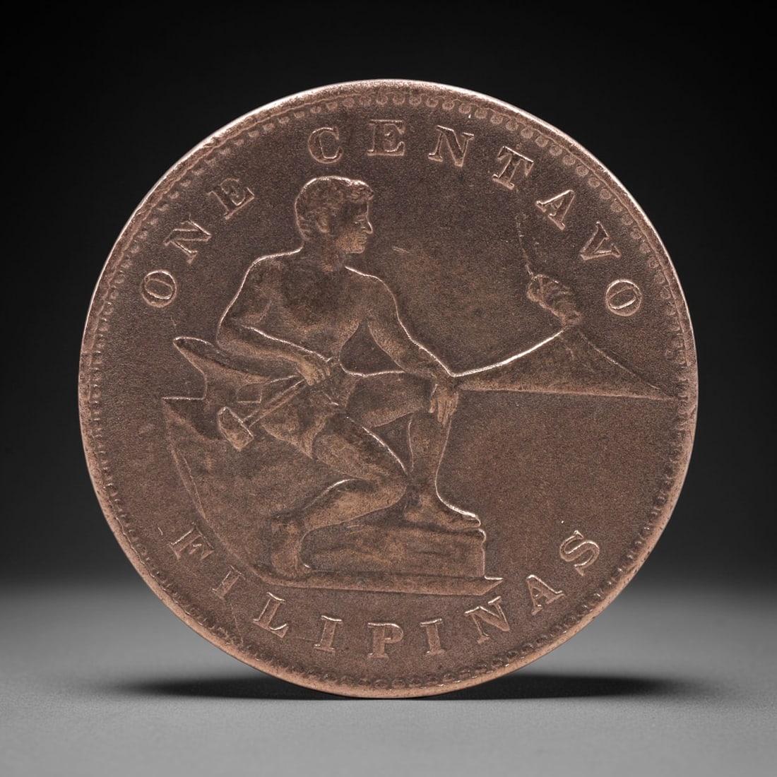 PHILIPPINES: Colonial Sovereignty - One Centavo Coin, 1944 S San Francisco Mint, 25mm, 36ZJ (1 of 2)