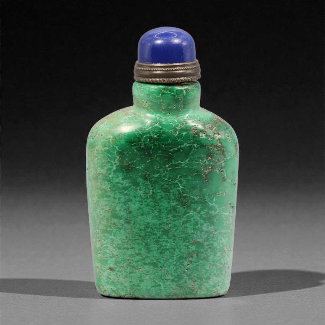A Chinese Turquoise Snuff Bottle, 20th Century, 29YC (1 of 2)