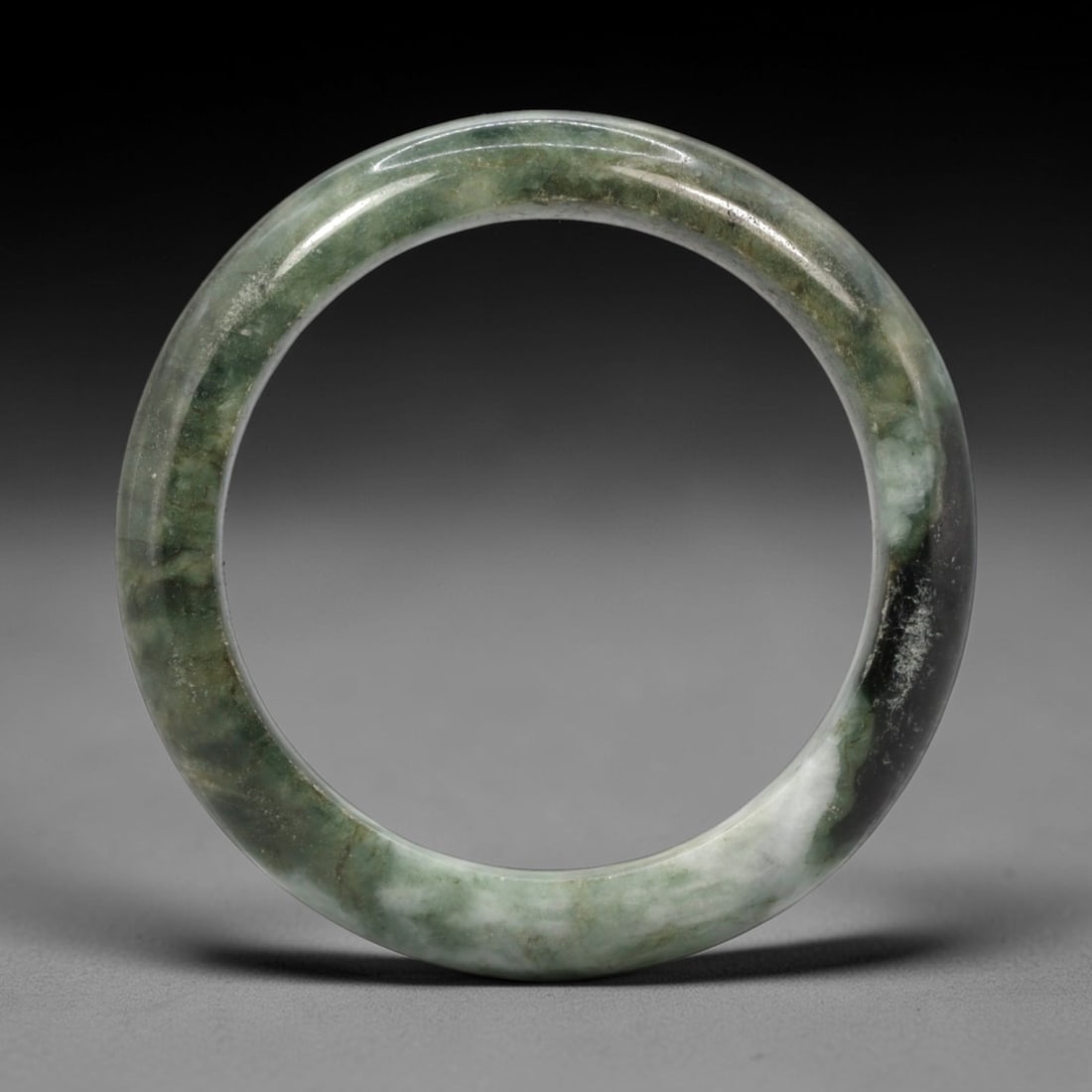 A Chinese Jadeite Jade Bangle Bracelet, 20th Century, 2ZL (1 of 2)