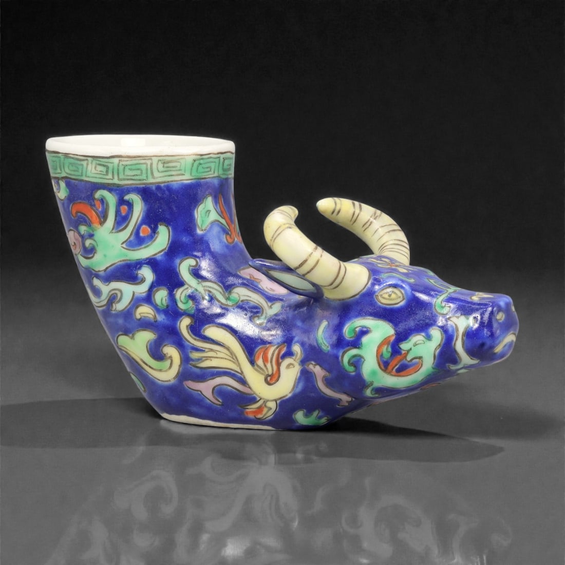 A Chinese Porcelain Bovine-Form Vessel, 20th Century, 85YC (1 of 3)