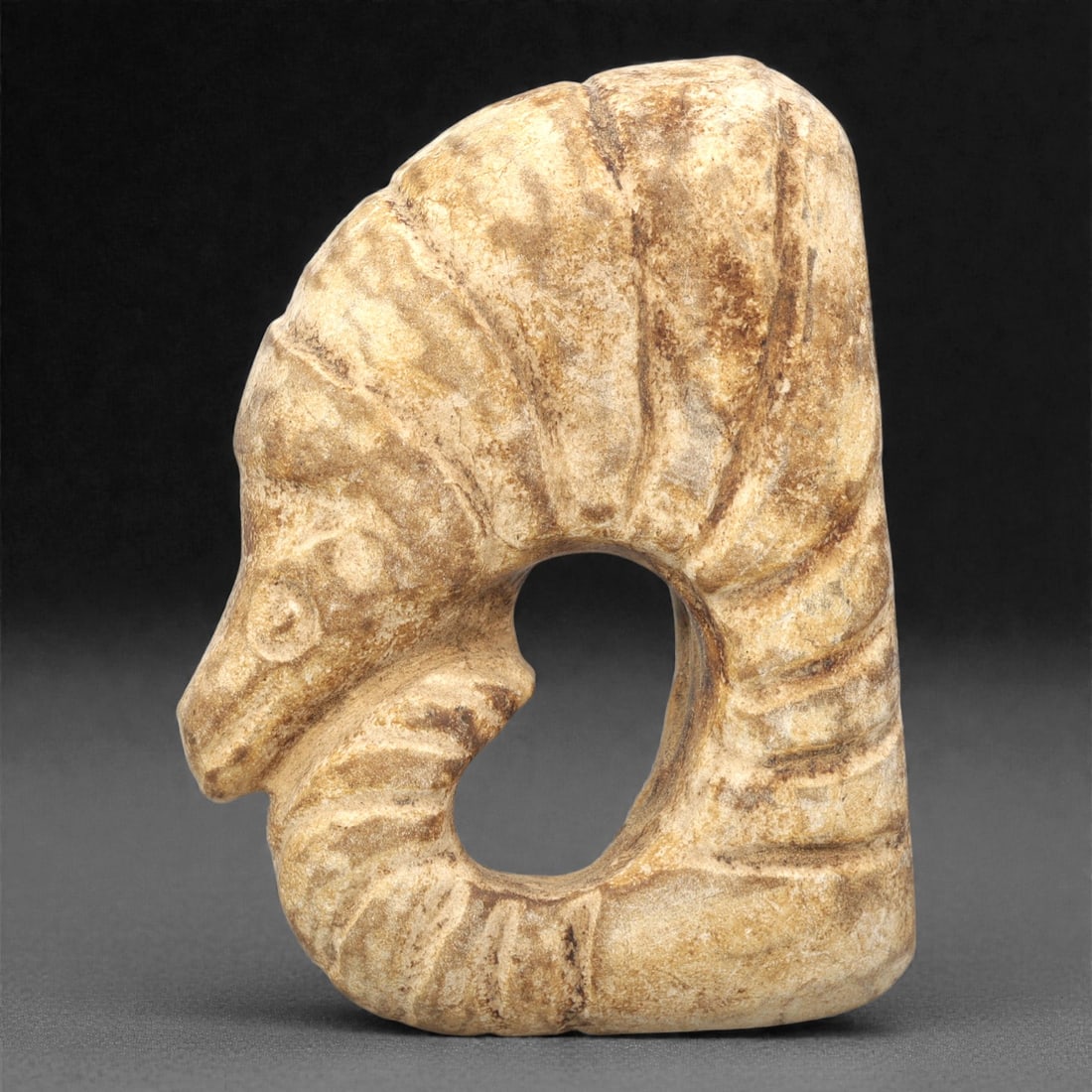 A Pre-Columbian Stone Zoomorphic Pendant, 10th-15th Century, 21ZH (1 of 1)