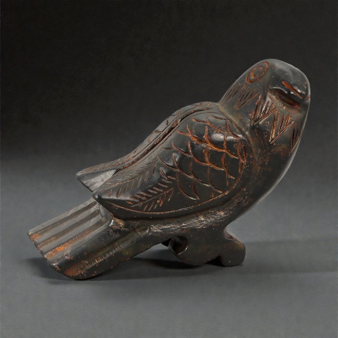 A Chinese Hardstone Bird Carving, 20th Century, 24YB (1 of 3)