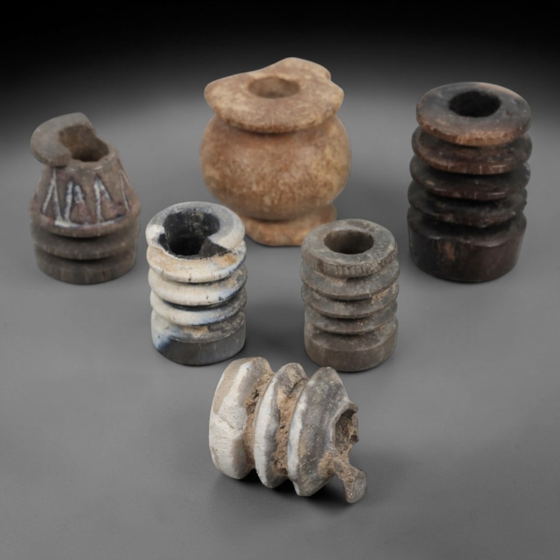 A Group of Ancient Stone Spindle Whorls, 1st Millennium BCE, 71AC (1 of 1)