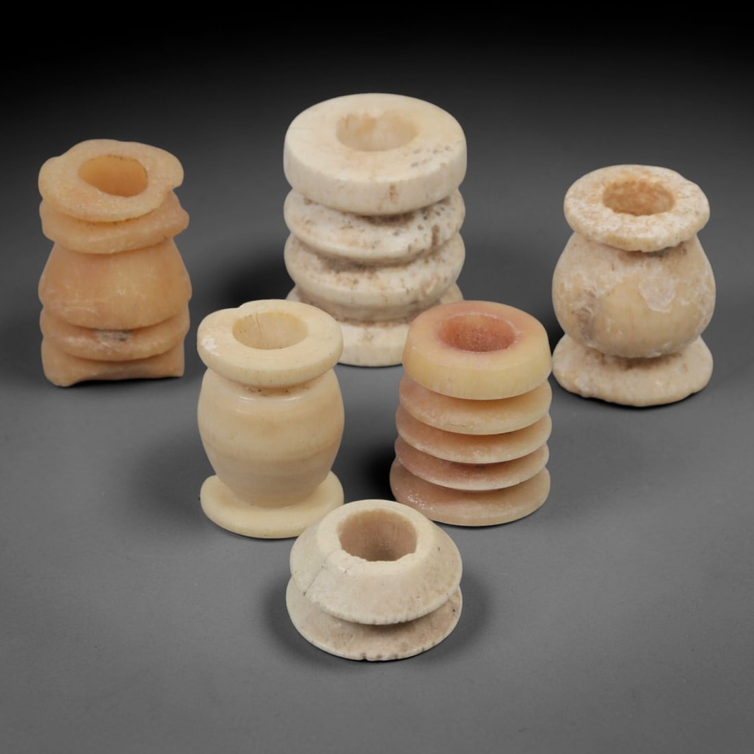 A Group of Ancient Bone Spindle Whorls, 1st Millennium BCE, 70AC (1 of 1)