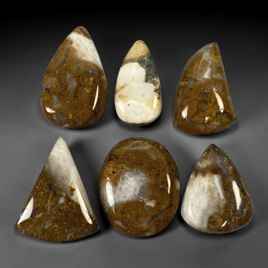 206.45 Carats Picture Jasper Statement Cabochon Parcel - Natural Loose Gemstones, 95ZL (1 of 1)