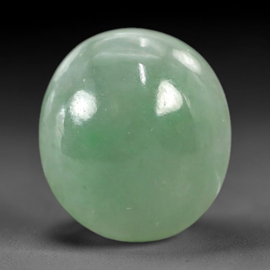 3.92 Carats Apple Green Jadeite Cabochon - Natural Burmese Stone, 96AB (1 of 1)