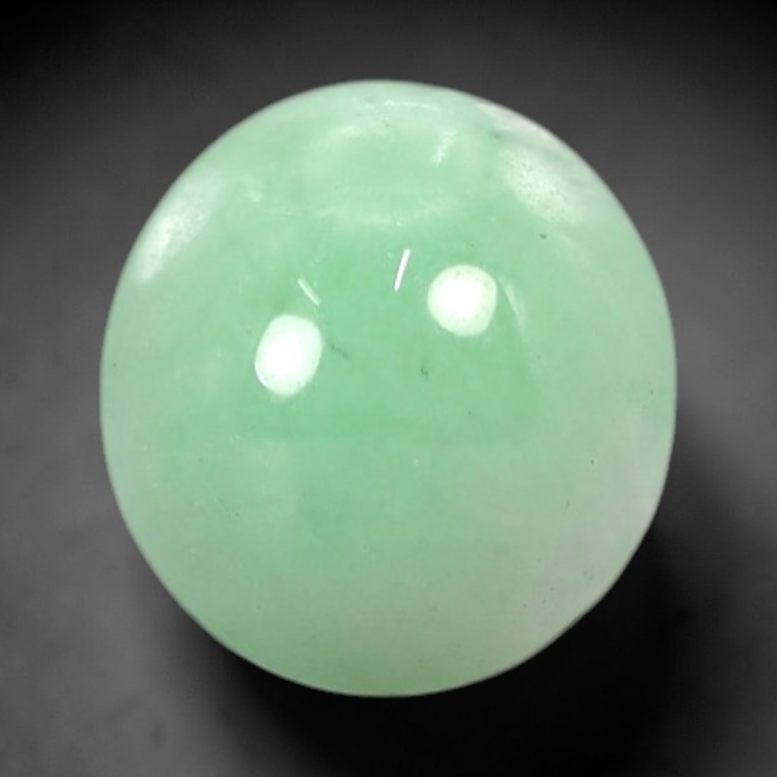 3.34 Carats Soft Mint Green Burmese Jadeite Jade Cabochon - Natural Loose Gemstone, 24AC (1 of 1)