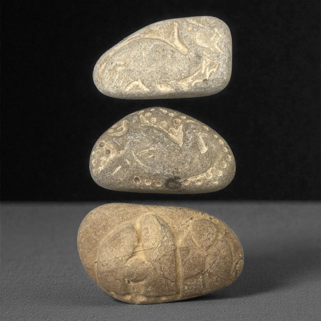A Group of Three Christian Period Stone Carving Reliefs, 4th-7th Century, 53FM (1 of 1)