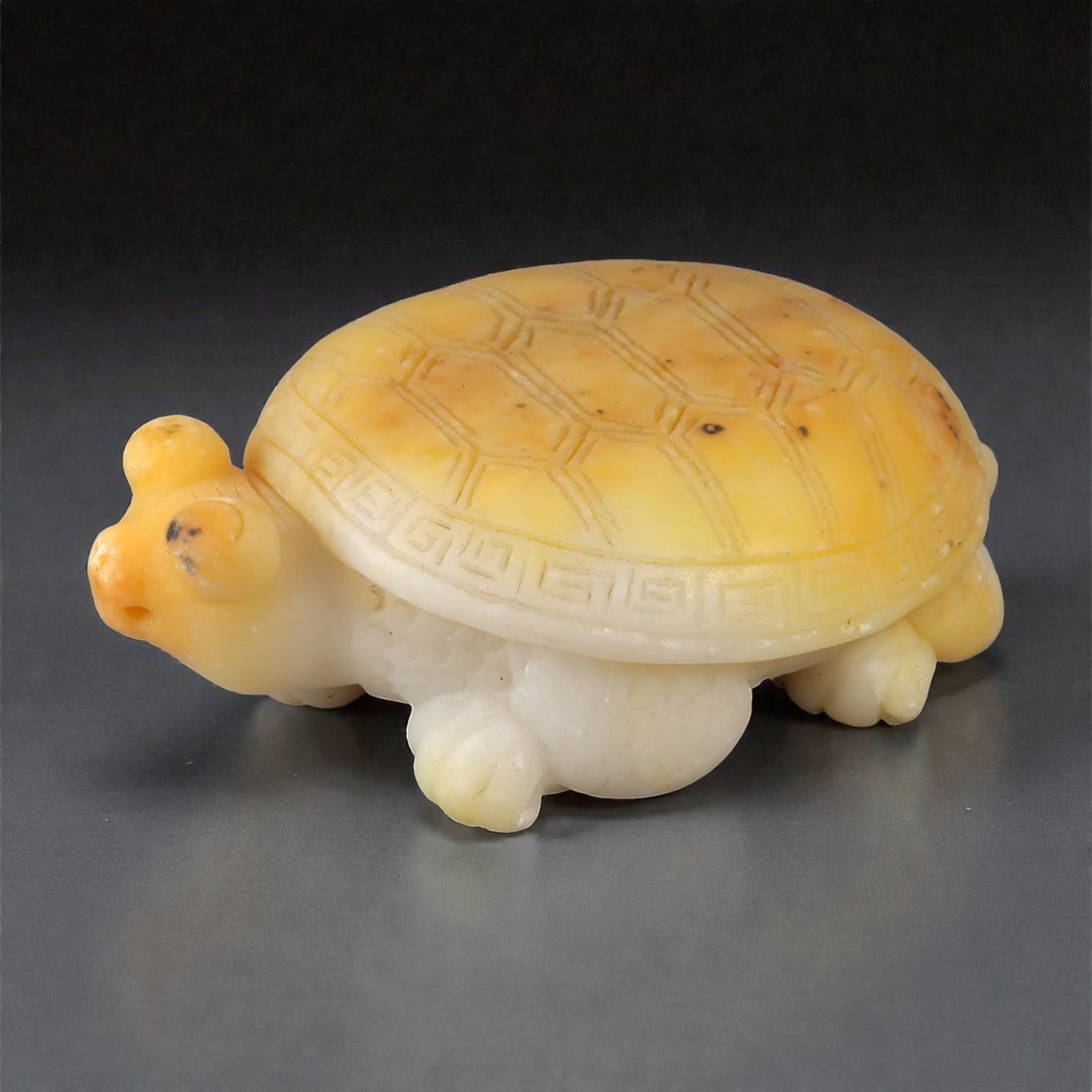 A Chinese Hardstone Tortoise Carving, 20th Century, 75FC (1 of 3)