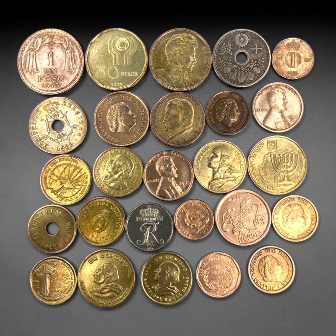 GLOBAL: Cultural Heritage & Historical Continuity - 26-Piece Coins Set, 1905-1999, 15-25mm, 11ZJ (1 of 2)