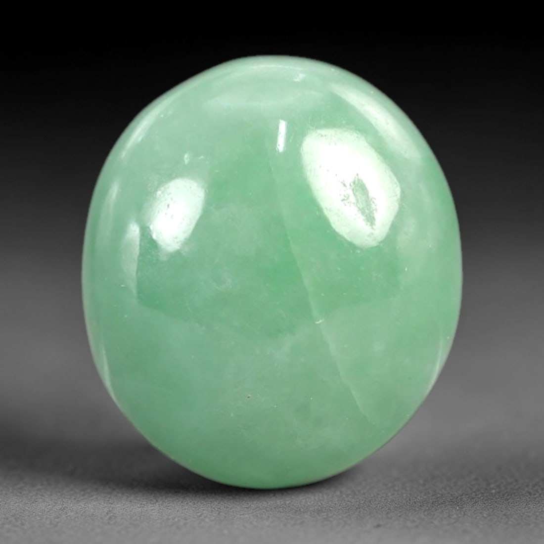9.10 Carats Apple Green Jadeite Cabochon - Natural Burmese Stone, 12AC (1 of 1)