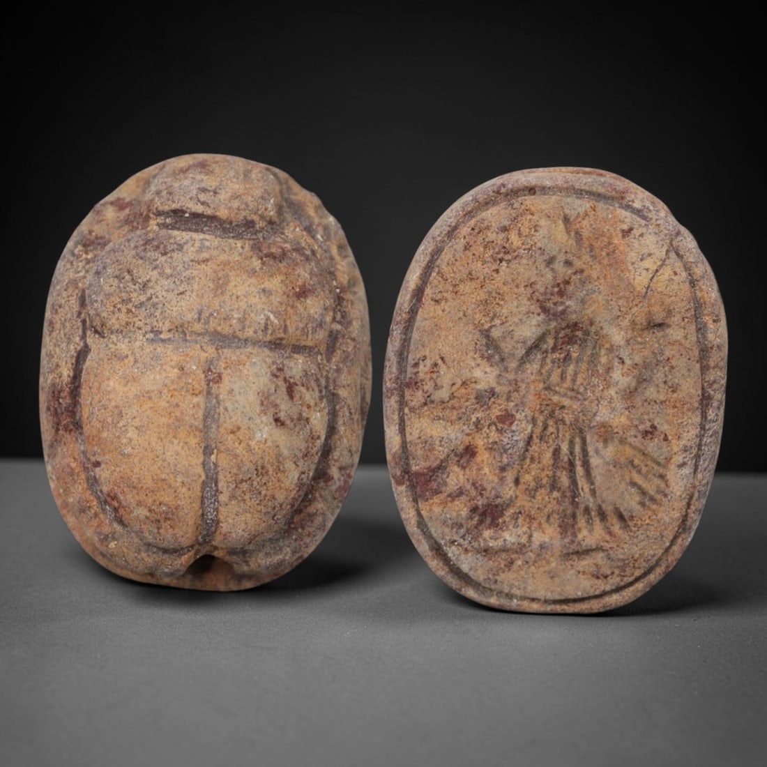 An Ancient Near Eastern Stone Scarab Stamp Seal, 1st Millennium BCE, 2ZM (1 of 4)