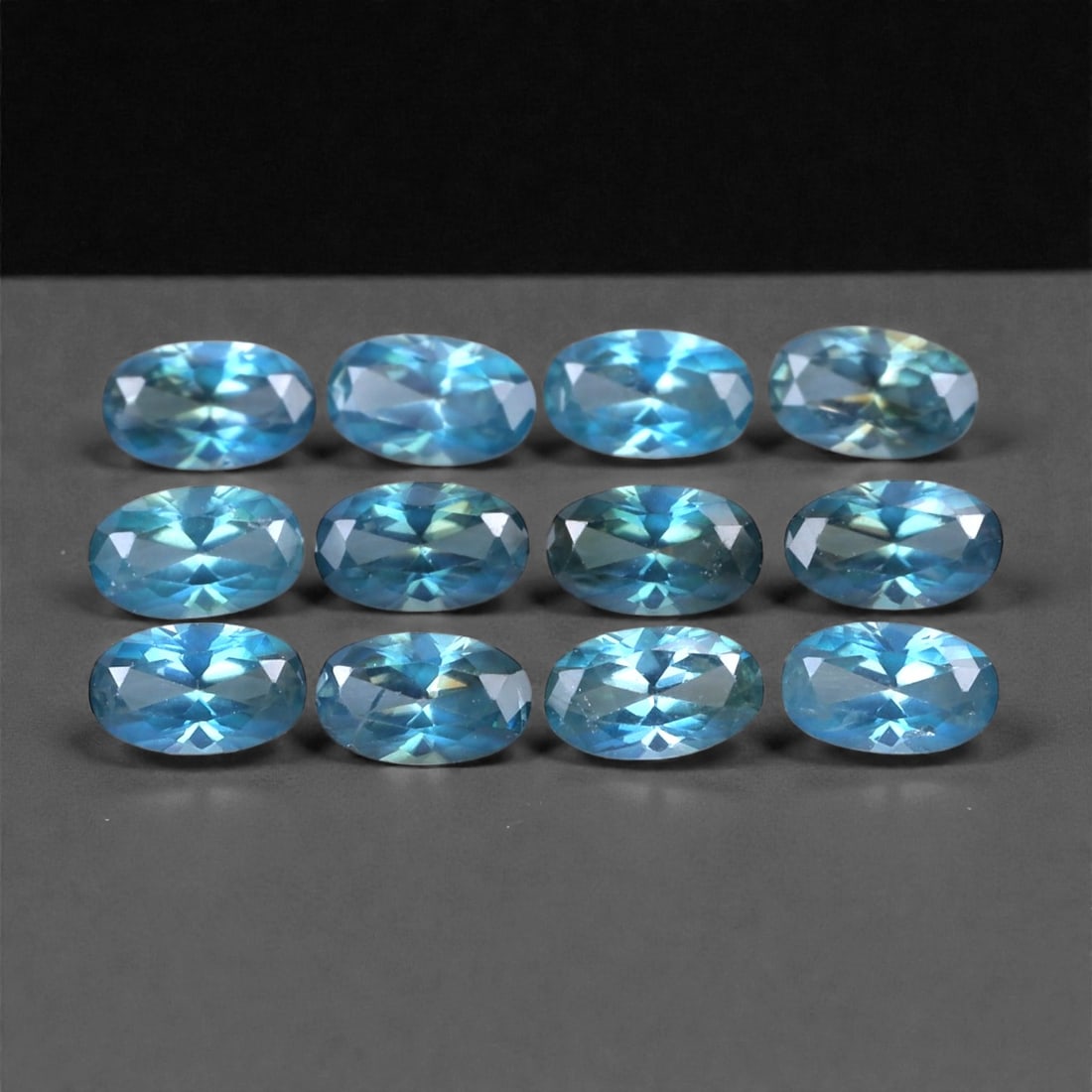 3.68 Carats Bright Blue Zircon Parcel - Natural Cambodian Stones, 5x2mm, 96XH (1 of 1)