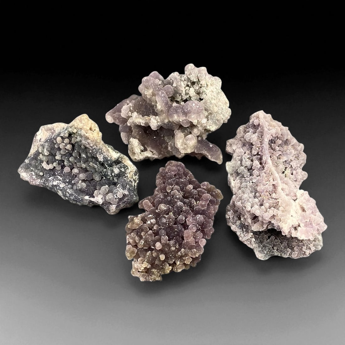 A Group of Four Grape Agate Specimens, 60EC (1 of 1)