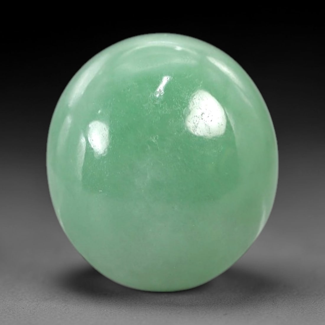 5.51 Carats Apple Green Jadeite Cabochon - Natural Burmese Stone, 99AB (1 of 1)